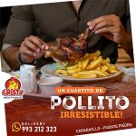 1/4 de pollo a la brasa